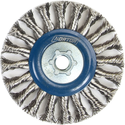 Roue compl&egrave;te de c&acirc;ble de torsion, Dia. 4", Fils 0,02", Arbre 5/8"-11, Acier inoxydable Southpoint Industrial Supply