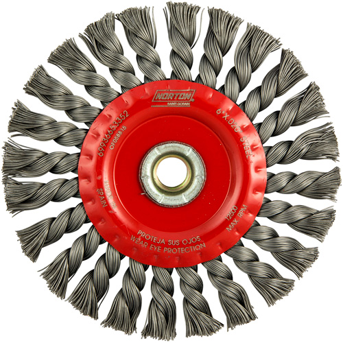 Roue compl&egrave;te de c&acirc;ble de torsion, Dia. 6", Fils 0,023", Arbre 5/8"-11, Acier Southpoint Industrial Supply