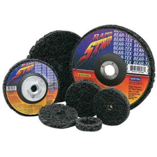 Bear-Tex&reg; Rapid Strip Non-Woven Depressed Center Disc, 4-1/2" Dia., Extra Coarse Grit, Silicon Carbide Southpoint Industrial Supply