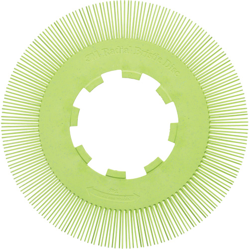Brosse radiale en soies de pr&eacute;cision type S PN-RB sans adaptateur Scotch-Brite, C&eacute;ramique, Grain 50+, 8" dia. Southpoint Industrial Supply