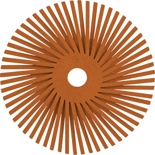 Scotch-Brite Type A Precision Radial Bristle Brush PN-RB, Ceramic, 80+ Grit, 3" Dia. Southpoint Industrial Supply