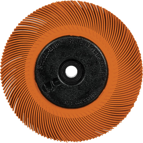 Scotch-Brite Type C Precision Radial Bristle Brush PN-RB with Flange, Ceramic, 80+ Grit, 7-5/8" Dia. Southpoint Industrial Supply