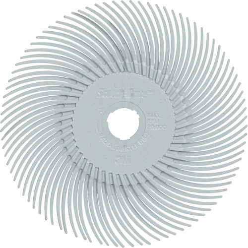 Brosse radiale en soies de pr&eacute;cision type C PN-RB Scotch-Brite , C&eacute;ramique, Grain 120+, 3" dia. Southpoint Industrial Supply