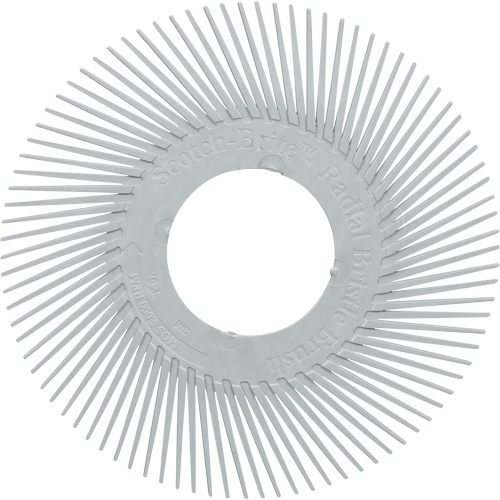 Scotch-Brite Type A Precision Radial Bristle Brush PN-RB without Adapter, Ceramic, 120+ Grit, 6" Dia. Southpoint Industrial Supply