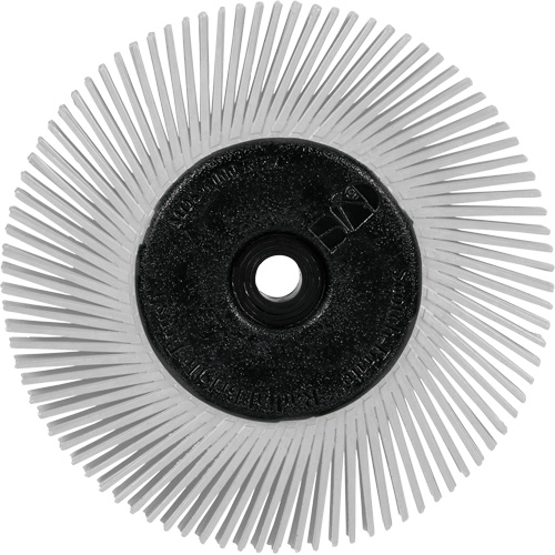 Scotch-Brite Type A Precision Radial Bristle Brush PN-RB with Adapter, Ceramic, 120+ Grit, 6" Dia. Southpoint Industrial Supply
