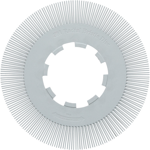 Brosse radiale en soies de pr&eacute;cision type S PN-RB sans adaptateur Scotch-Brite , C&eacute;ramique, Grain 120+, 8" dia. Southpoint Industrial Supply