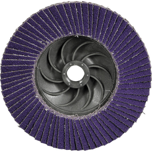 Disque &agrave; lamelles plate 1169F Cubitron 3 &agrave; changement rapide, 4-1/2" x 5/8"-11, Type T27, Grain 60+, C&eacute;ramique Southpoint Industrial Supply