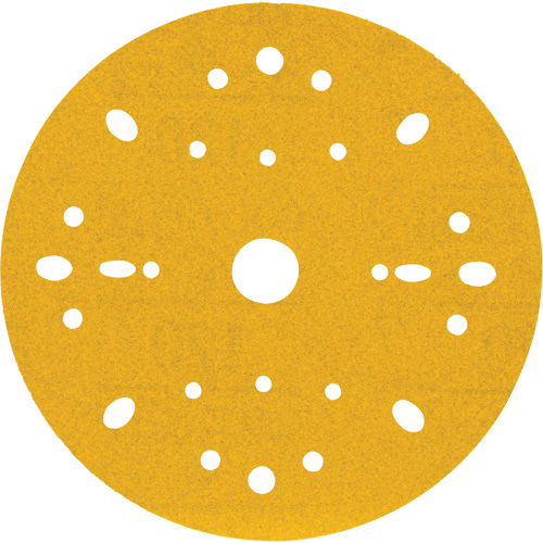 Disque abrasif dor&eacute; Hookit, dia 6", Grain 120, Oxyde d'aluminium, Poids C Southpoint Industrial Supply