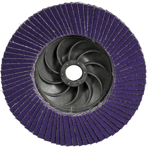 Disque &agrave; lamelles Cubitron 3 1169F, 5" x 5/8"-11, Type T29, Grain 80+, C&eacute;ramique Southpoint Industrial Supply