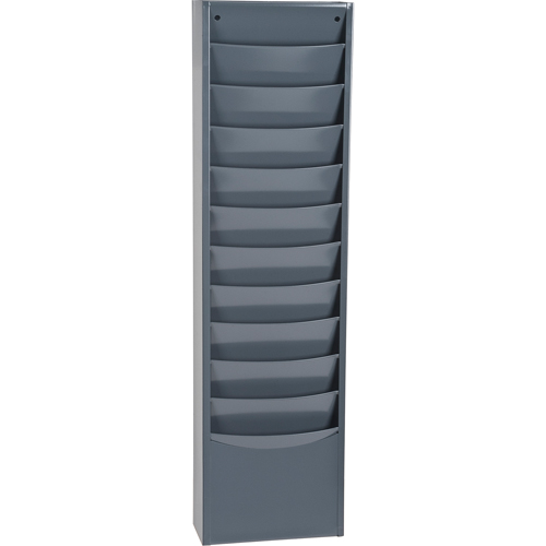 Pr&eacute;sentoirs, Stationnaire, 11 fentes, Acier, 9-3/4" la x 4-1/8" p x 36" h Southpoint Industrial Supply