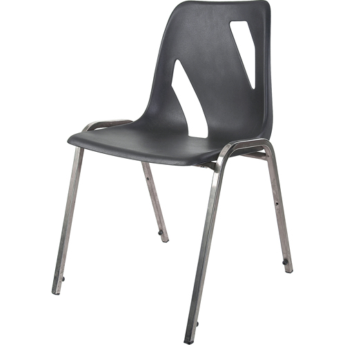 Stacking Chair, Vinyl, 31" High, 275 lbs. Capacity, Black Southpoint Industrial Supply