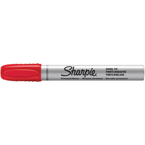 Permanent Markers - Berol Liquid Tip, Red, Chisel Tip Southpoint Industrial Supply