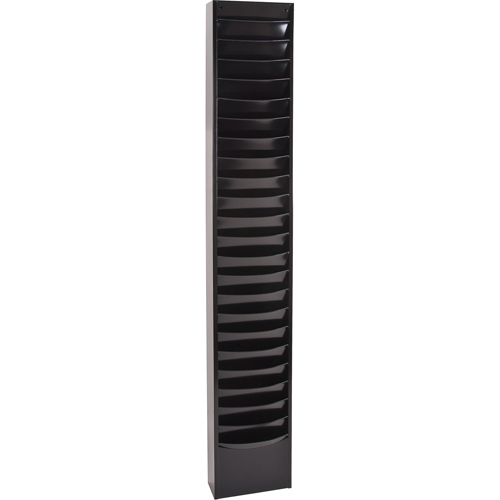 Literature Storage Racks, Stationary, 23 Slots, Steel, 9-3/4" W x 4-1/8" D x 65-1/2" H Southpoint Industrial Supply