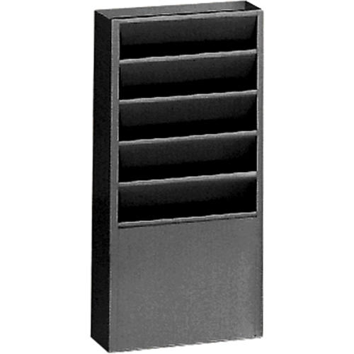 Literature Storage Racks, Stationary, 5 Slots, Steel, 9-3/4" W x 4-1/8" D x 21" H Southpoint Industrial Supply