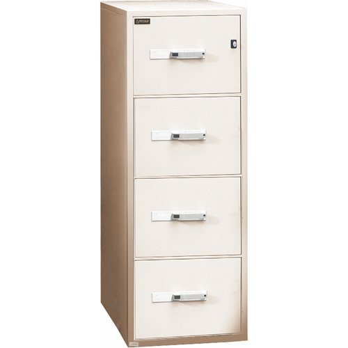 Fire Resistant Filing Cabinets, Steel, 4 Drawers, 19-3/4" W x 31" D x 54" H, Beige Southpoint Industrial Supply