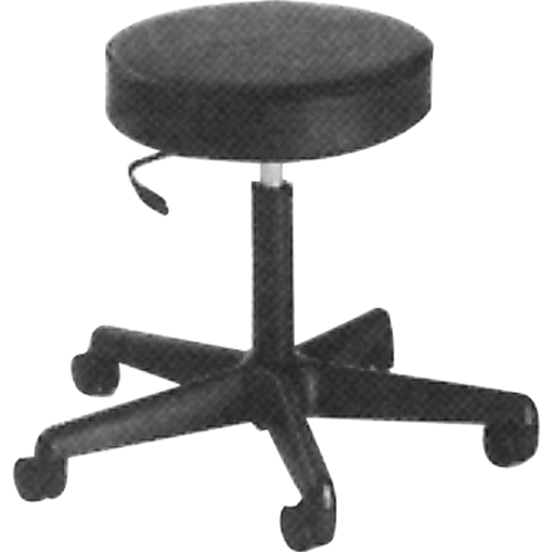900 Series Task Stool, Mobile, Adjustable, 16" - 22", Fabric Seat, Black Southpoint Industrial Supply