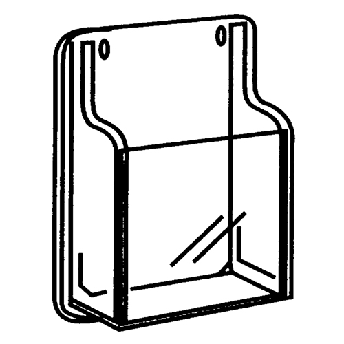 Pr&eacute;sentoirs, Mural, 9 fentes, Plastique, 30" la x 2" p x 36-7/8" h Southpoint Industrial Supply