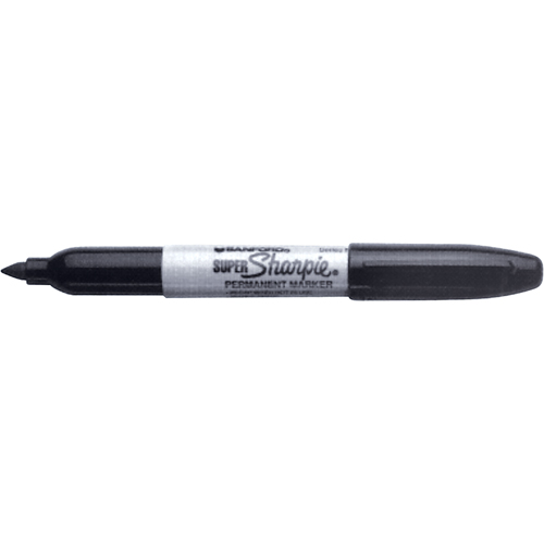 Permanent Markers - Super, Black, Fine Tip Southpoint Industrial Supply