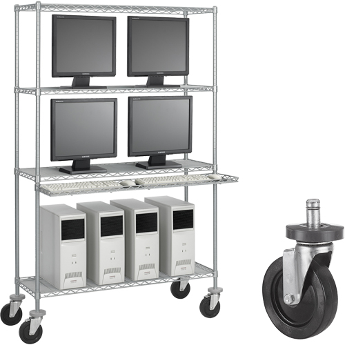 Trousse de roulettes de 5" en caoutchouc Southpoint Industrial Supply