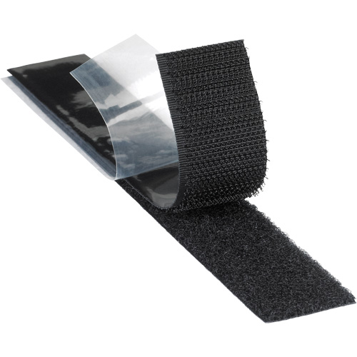 Attache r&eacute;sistant aux plastifiants, Boucle, 50 vg x 2", Adh&eacute;sif, Noir Southpoint Industrial Supply