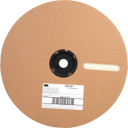 Attache, Boucle, 50 vg x 1", Adh&eacute;sif, Blanc Southpoint Industrial Supply