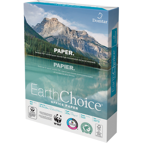 Papier pour le bureau EarthChoice, FSC, 8-1/2" x 11", 20 lb, Blanc Southpoint Industrial Supply