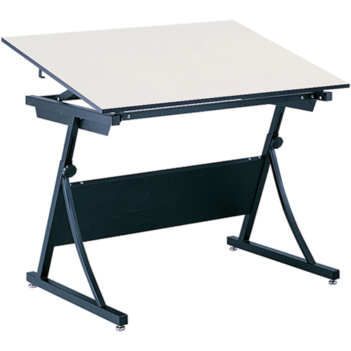 PlanMaster Height-Adjustable Drafting Table, 43" W x 29-1/2" - 37-1/2" H, Black Southpoint Industrial Supply