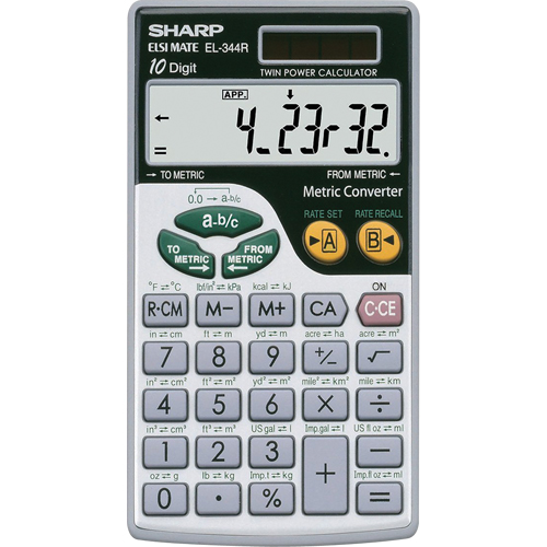 Calculatrice m&eacute;trique Southpoint Industrial Supply