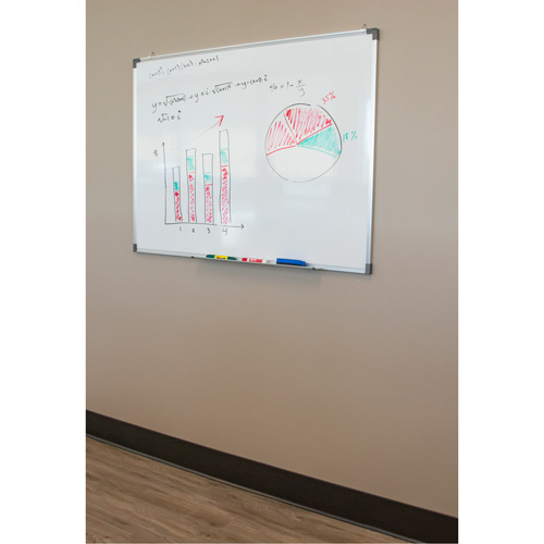 White Board, Non-Magnetic, 24" W x 18" H Southpoint Industrial Supply