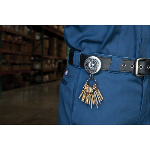 D&eacute;rouleurs autor&eacute;tractables originaux #485-HDK, Chrome, C&acirc;ble 48", Fixation Agrafe de ceinture Southpoint Industrial Supply