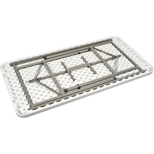 Table pliante, Rectangulaire, 48" l x 24" la, Poly&eacute;thyl&egrave;ne, Blanc Southpoint Industrial Supply