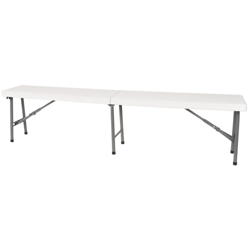 Banc pliant, Poly&eacute;thyl&egrave;ne, 72" lo x 12" la x 17" h Southpoint Industrial Supply