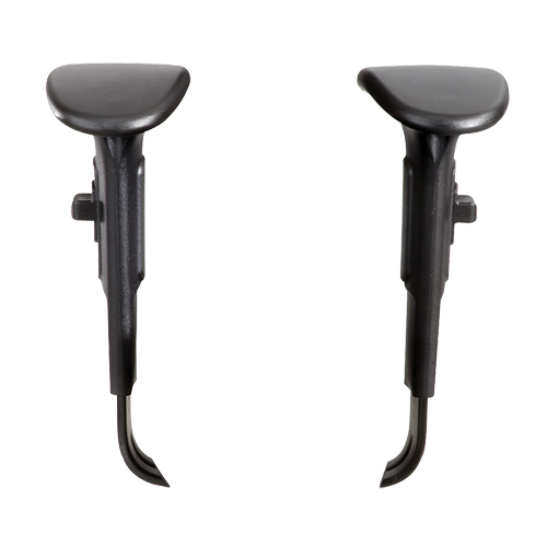 Ensemble d'accoudoirs rembourr&eacute;s en T ajustables Southpoint Industrial Supply