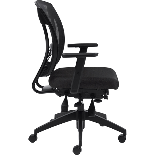 Multi-Tilter Arm Chairs, Fabric, Charcoal, 300 lbs. Capacity Southpoint Industrial Supply