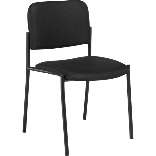 Chaises sans accoudoirs empilables, Tissu, Hauteur 32", Capacit&eacute; 300 lb, Noir Southpoint Industrial Supply