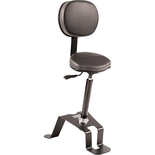 Chaise ergonomique assis-debout TA300, Position assise/debout, Vinyle Si&egrave;ge, Noir Southpoint Industrial Supply