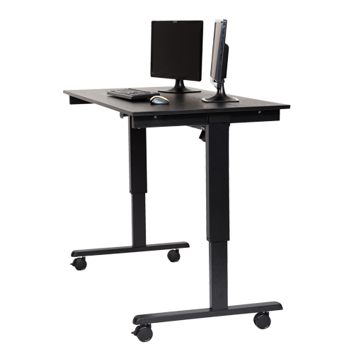 Bureau ajustable pour travail debout, , 45-1/4" h x 29-1/2" p, Noir Southpoint Industrial Supply