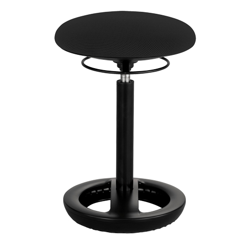 Twixt Ergonomic Chair, Stationary, Adjustable, 17" - 22", Polyester Mesh Seat, Black Southpoint Industrial Supply