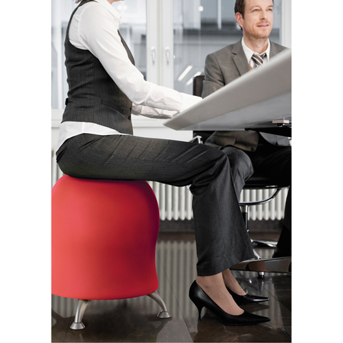 Chaise sph&eacute;rique Zenergy, Tissu, Rouge, Capacit&eacute; 250 lb Southpoint Industrial Supply
