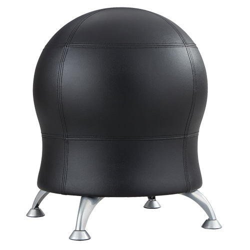 Chaise sph&eacute;rique Zenergy, Vinyle, Noir, Capacit&eacute; 250 lb Southpoint Industrial Supply