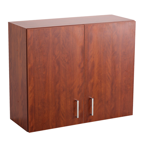 Armoire modulaire murale, 30" h x 36" la x 15" p, 1 tablettes, M&eacute;lamine, Acajou Southpoint Industrial Supply
