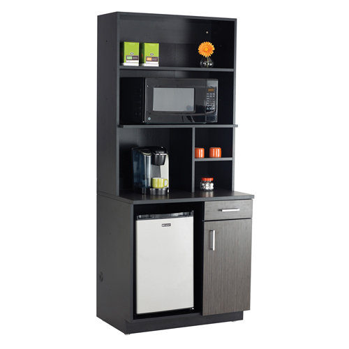 Modular Cabinet, Melamine, 39" H x 36" W x 25" D, Asian Night/Black Southpoint Industrial Supply
