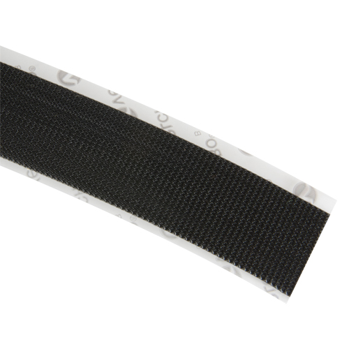 Low Profile Fastener Tape, Hook, 25 yds x 1", Adhesive, Black Southpoint Industrial Supply
