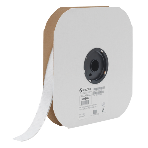 Fastener Tape, Loop, 25 yds x 1", Sew-On, White Southpoint Industrial Supply