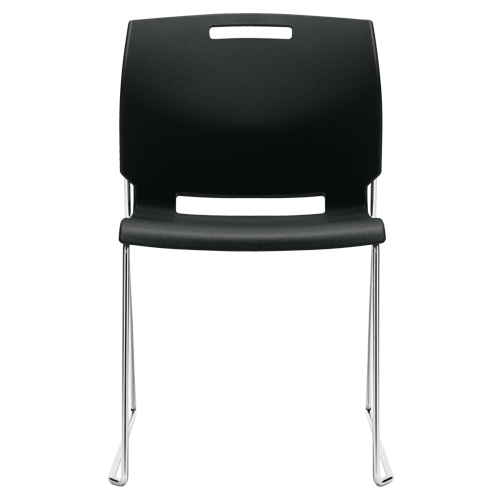 Chair, Plastic, 32-1/2" High, 300 lbs. Capacity, Black Southpoint Industrial Supply