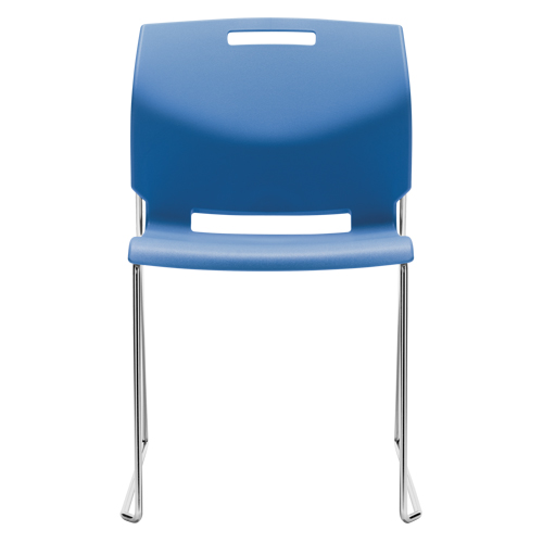 Chair, Plastic, 32-1/2" High, 300 lbs. Capacity, Blue Southpoint Industrial Supply