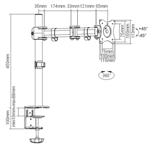 ActivErgo  Monitor Arm Southpoint Industrial Supply