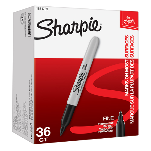 Permanent Marker, Black, Fine Tip Southpoint Industrial Supply