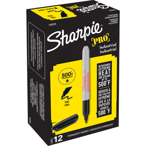 Pro Permanent Marker, Black, Fine Tip Southpoint Industrial Supply