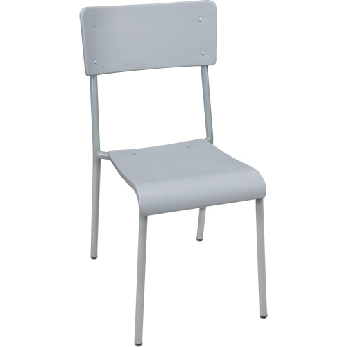 Ventura Stacking Chair, Polypropylene, 36" High, 300 lbs. Capacity, Grey Southpoint Industrial Supply